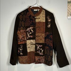 White Stag Vintage Patchwork Jacket - Brown and Black